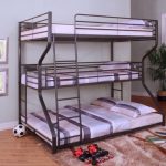 Topline Home Furnishings 3 In 1 Bunk Bed Metal Double | Bunk bed .