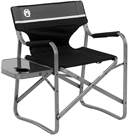 Amazon.com : Coleman Camping Chair with Side Table | Aluminum .
