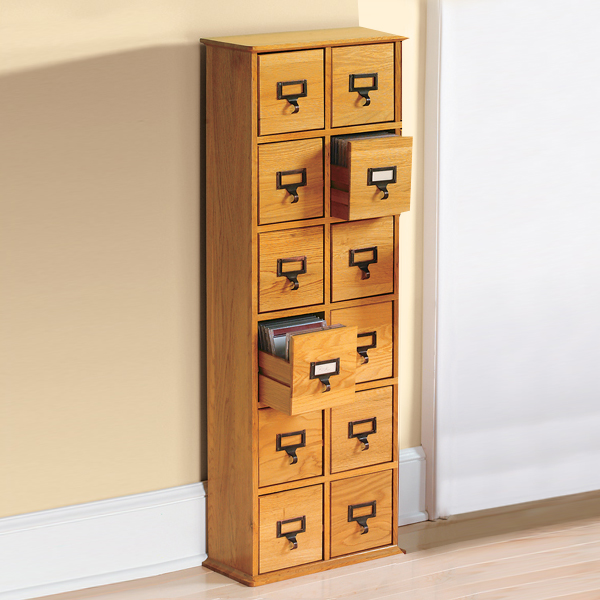 Library CD Storage Cabinet - 12 Drawers | 12 Reviews | 4.42 Stars .