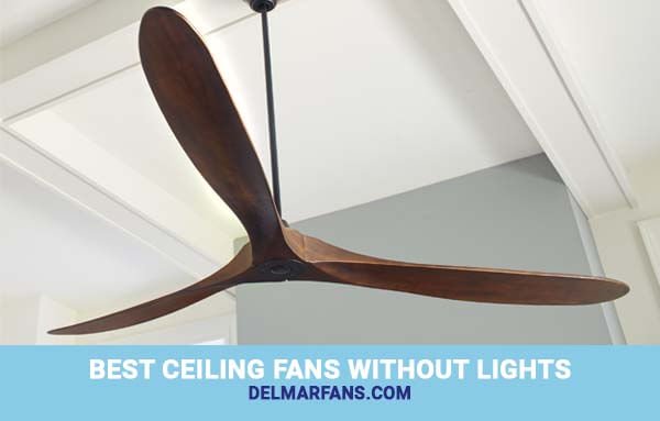 Ceiling Fans Without Lights Efistu Com, Wood Ceiling Fan No Light