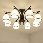 Joypeach LED Retro Iron Living Room Ceiling Lights Fixtures .