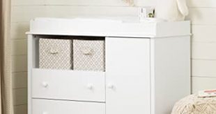 Amazon.com : South Shore Peak Changing Table with 2 Drawers and .