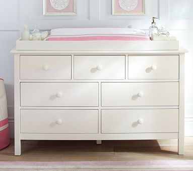 Kendall Extra Wide Nursery Dresser & Topper Set | Changing table .