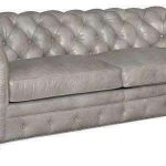 Colburn Designer Style Chesterfield Tufted Leather Queen Sleeper So