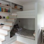 Children's room with built-in bunk beds | Bunk beds, Small rooms .