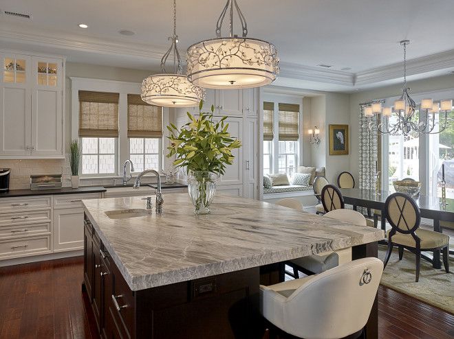 Classic kitchen. Classic kitchen with dining area. #Classickitchen .