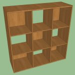 ClosetMaid Cubeicals 9 Cube Organizer Alder | 3D Warehou