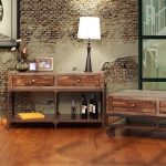 IFD Furniture | 560 Urban Gold Rustic Coffee Table Set | Dallas .