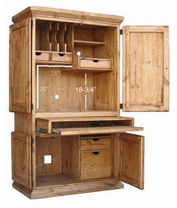 Computer Armoire Free DFW Delivery | Western furniture, Rustic .