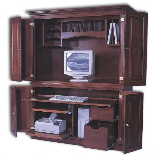 2 PC Computer Center - Computer Armoires - Home Offi