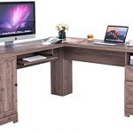 Amazon.com: Tangkula 66" × 66" L-Shaped Desk, Corner Computer Desk .
