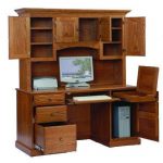 Heirwood Computer Desk with Hutch Top from DutchCrafters Ami