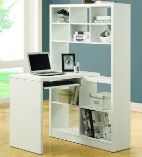 White Corner Desk With Shelves - Ideas on Fot