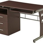 Amazon.com: Computer Desk With Ample Storage. Color: Chocolate .