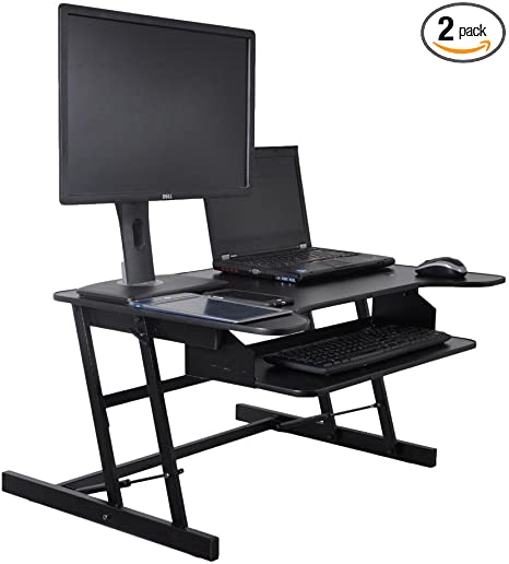 Amazon.com: Pyle High Grade Adjustable Standing Riser Desk .