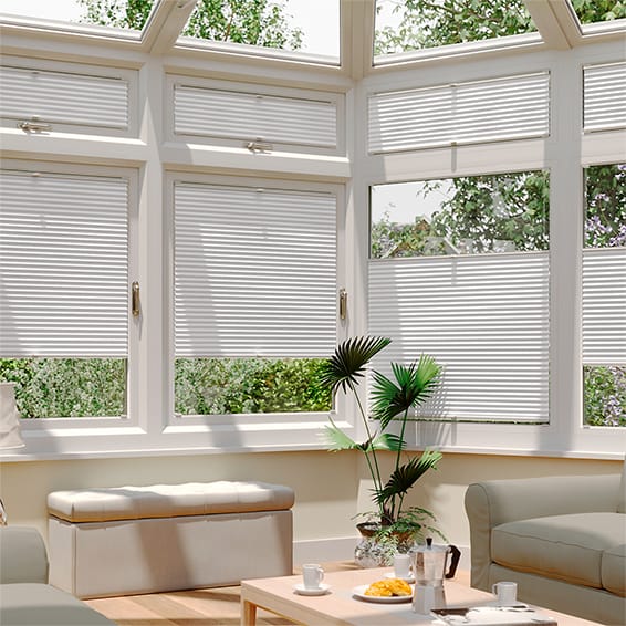 conservatory blinds duolight bright white easifit thermal blind .