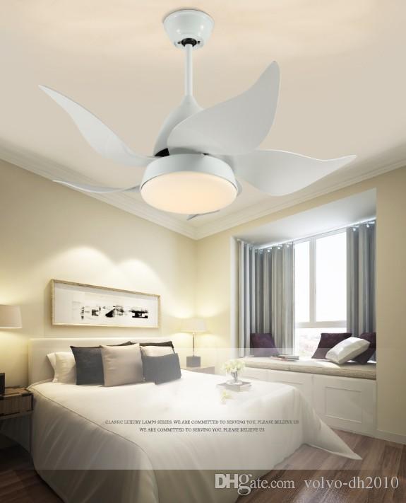 2020 Modern Ceiling Fans Contemporary Iron LED Lights Living Room .