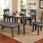 Hillsview Gray Contemporary Dining Tab
