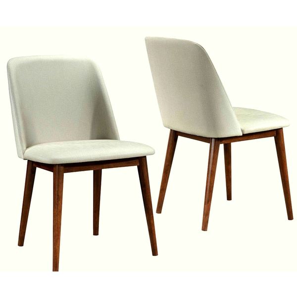 Shop Soho Mid-Century Modern Upholstered Dining Chairs (Set of 2 .