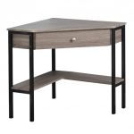 Seneca XX Corner Desk Black/Gray - Buylateral : Targ