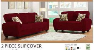 STRETCH FORM FIT - 2 Pc Slipcovers Set , Sofa + Loveseat Covers .