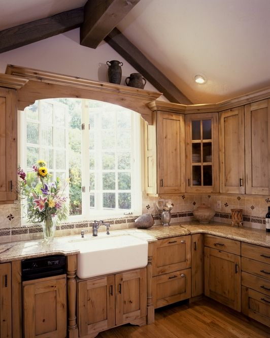 Bright Country Kitchen in the Suburbs | Rustic kitchen sinks .