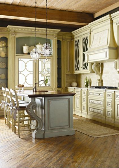 my favorite color for cabinets Cottage ○ French Country .