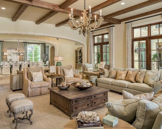 The Beauty of Neutrals | French country living room, Traditional .