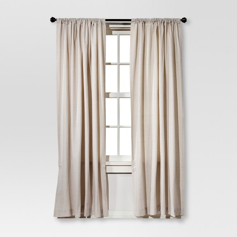 Farrah Curtain Panel Cream (54"x84") - Threshold™ : Targ