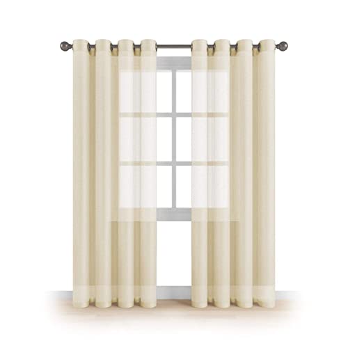 Cream Curtain: Amazon.c