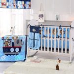 Amazon.com : Wowelife Animal Baby Crib Sets Blue Upgraded 9 Piece .