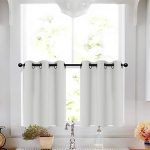 Amazon.com: White Tier Curtains 24 inch Grommet Bathroom Window .