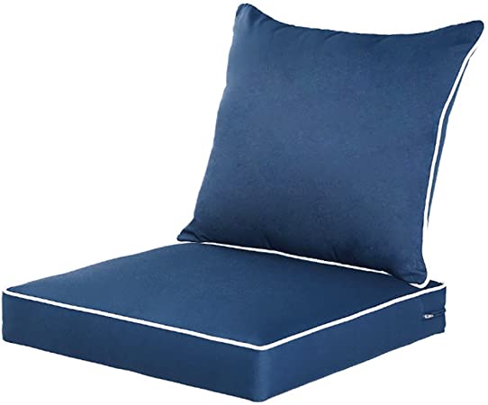 Amazon.com : QILLOWAY Outdoor/Indoor Deep Seat Chair Cushions Set .