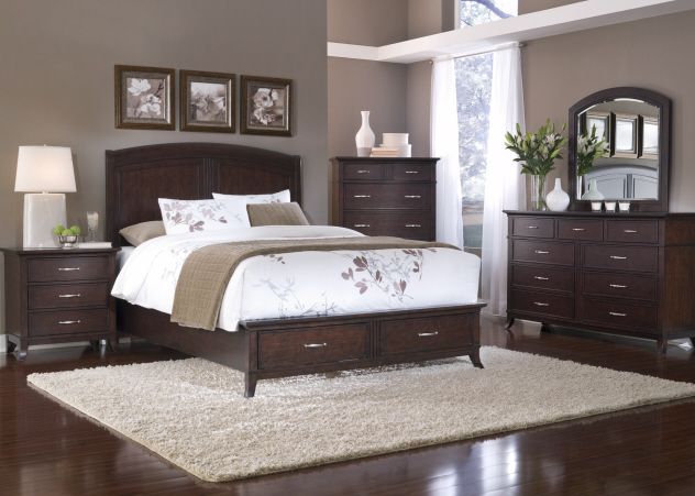 paint colors with dark wood furniture | Master bedroom colors .