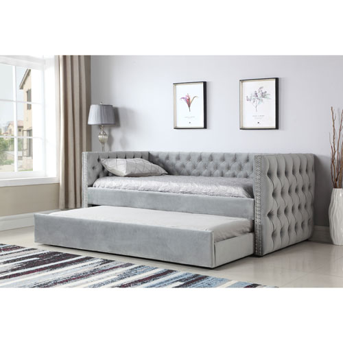 251 First Vivian Gray Trundle Day Bed | Bellac