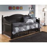 Jaidyn - Black - Day Bed Complete with Under Bed Stora