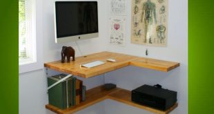 The Floating Corner Desk | Floating corner desk, Small corner desk .