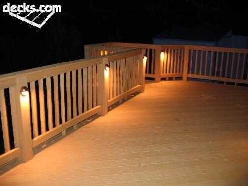 decking lights … | Deck lighting, Backyard lighting, Backyard pat
