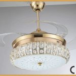 China LED Fan Ceiling Light Crystal Series Decorative Ceiling Fan .