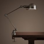 ATELIER TASK TABLE CLAMP LAMP BRONZE $209 Restoration hardware 22½ .