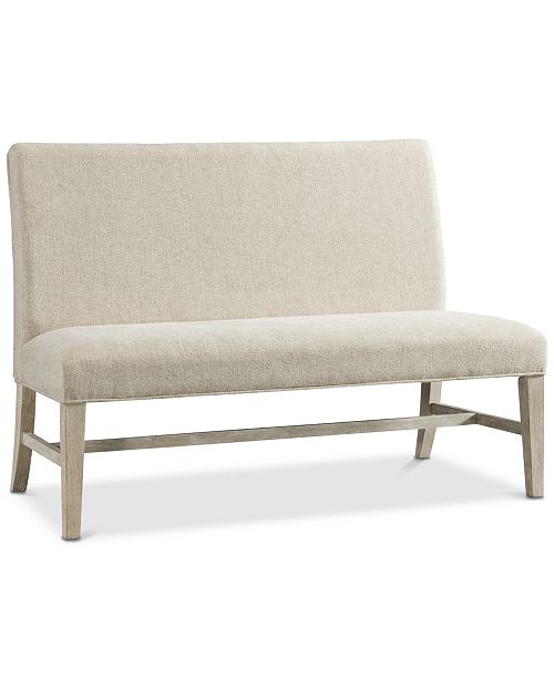 Furniture Parker Upholstered Dining Bench, Created for Macy's .