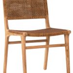 Modern Teak and Wicker Dining Chair - Tropical - Dining Chairs .