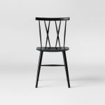 Becket Metal X Back Dining Chair Black - Project 62™ : Targ