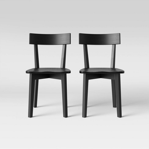 Set Of 2 Bombelli Modern Dining Chair Black - Project 62™ : Targ