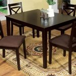 Weston I Espresso Dining Table with 4 Chai