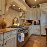 distressed white kitchen cabinets - for Paige...looks great with .