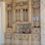 kitchen cabinets, beige, rustic, distressed | Country style .