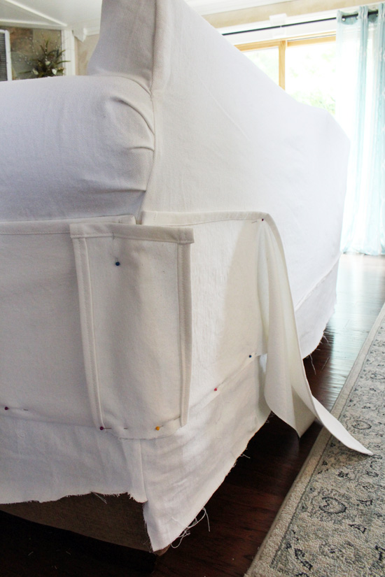 How to Make a Sectional Slipcover | Confessions of a Serial Do-it .