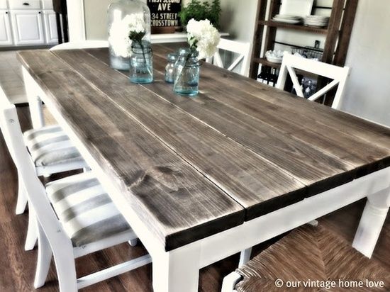 10 DIY dining table ideas - build your own table | Diy dining room .