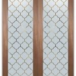 Interior Frosted Glass Doors Etched Ogee Pattern Door | Door glass .